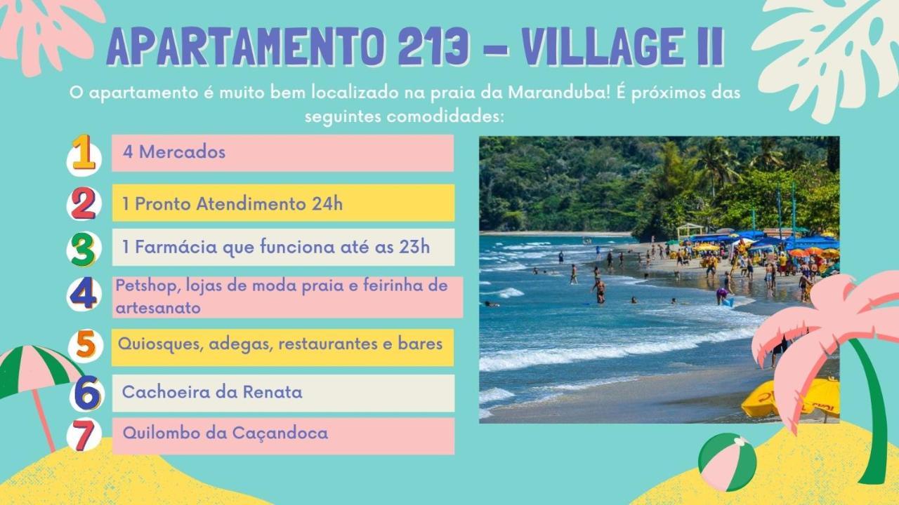 Apartamento Ubatuba 150M Do Mar Maranduba Ngoại thất bức ảnh